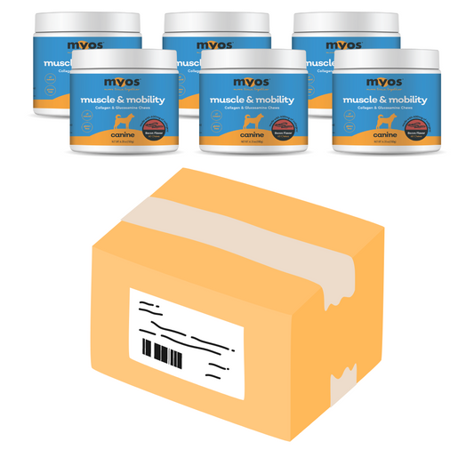 Case of MYOS Muscle & Mobility Collagen Chews (6 x 6.35 oz Containers)