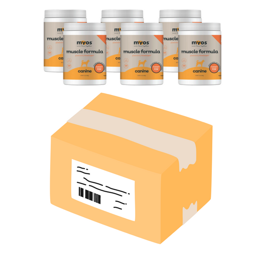 Case of Myos Canine Muscle Formula  (6 x 12.7 oz Canisters)